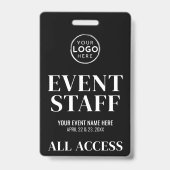 Logo All Access Event Staff Badge (Achterkant)