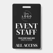 Logo All Access VIP Evenementen Personeel Badge (Voorzijde)