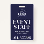 Logo All Access VIP Event Staff Badge (Achterkant)