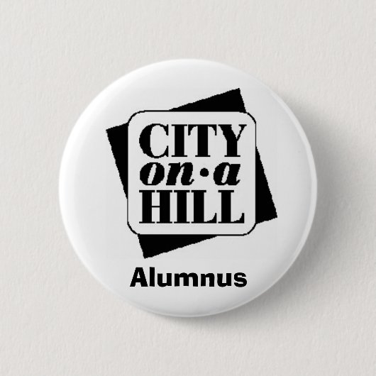 logo, Alumnus Ronde Button 5,7 Cm (Voorkant)