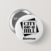 logo, Alumnus Ronde Button 5,7 Cm (Voorkant /achterkant)