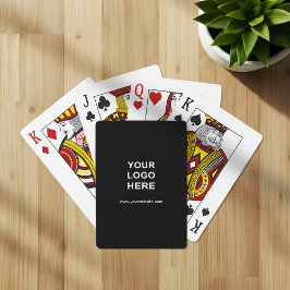 Logo and Custom Text Business Promotional Pokerkaarten