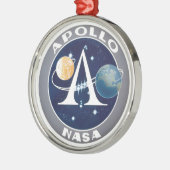 Logo Apollo Program Metalen Ornament (Links)
