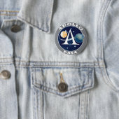 Logo Apollo Program Ronde Button 5,7 Cm (In situ)