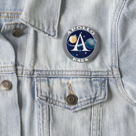 Logo Apollo Program Ronde Button 5,7 Cm (In situ)