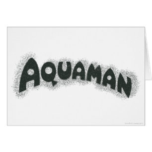 Logo Aquaman Grunge Black
