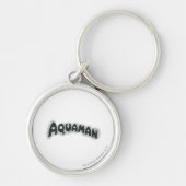 Logo Aquaman Grunge Black Sleutelhanger (Voorkant)