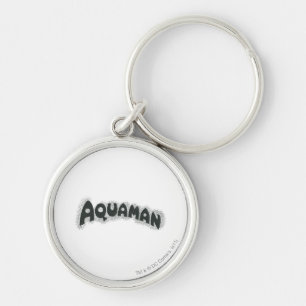 Logo Aquaman Grunge Black Sleutelhanger