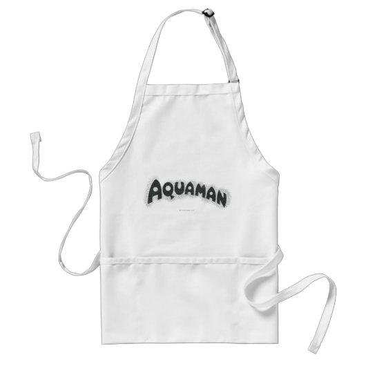 Logo Aquaman Grunge Black Standaard Schort (Voorkant)