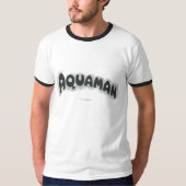 Logo Aquaman Grunge Black T-shirt (Voorkant)