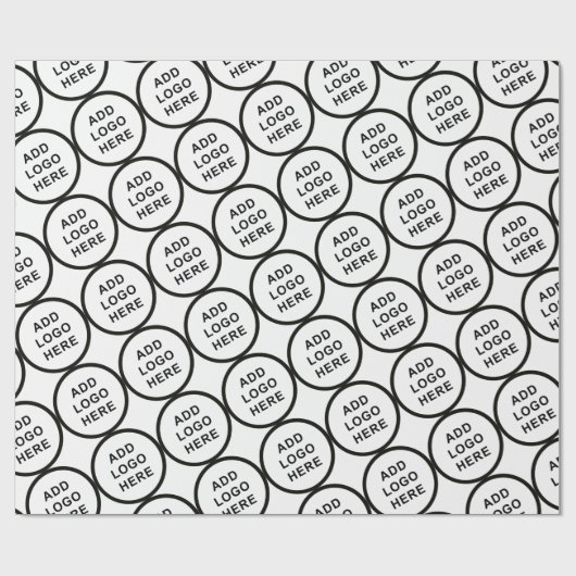 Logo Art Slogan Aangepaste foto Creëer Cadeaupapier (Vlak)