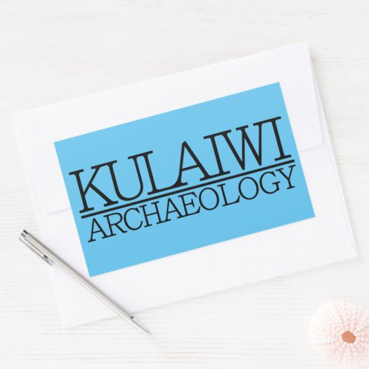 Logo-artikel Rechthoekige Sticker (Envelop)