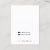 Logo Artistieke Waterverf oorbaar beeldscherm toev Visitekaartje (Achterkant)