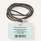 Logo-arts aanpassen badge (Achterkant met draagriem)