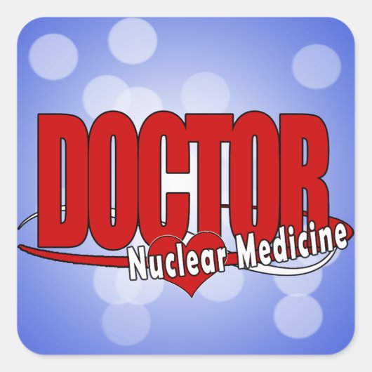 LOGO ARTS NUCLEAIRE GENEESMIDDELEN VIERKANTE STICKER (Voorkant)