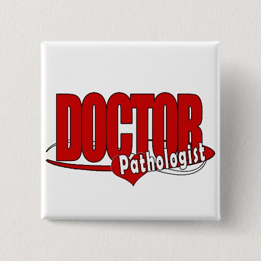 LOGO ARTS PATHOLOGIST VIERKANTE BUTTON 5,1 CM (Voorkant)