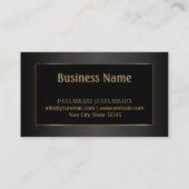 Logo Attorney of Law - Black and Gold Visitekaartje (Achterkant)