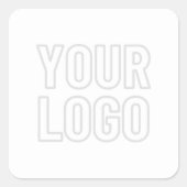 Logo automatisch lichter maken voor achtergrond vierkante sticker (Voorkant)