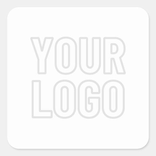 Logo automatisch lichter maken voor achtergrond vierkante sticker (Voorkant)