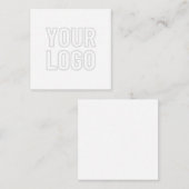 Logo automatisch lichter maken voor achtergrond vierkante visitekaartje (Voorkant / Achterkant)