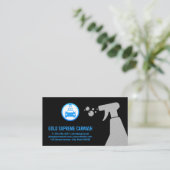 Logo Autowasserij | Reinigingsspray Visitekaartje (Staand voorkant)