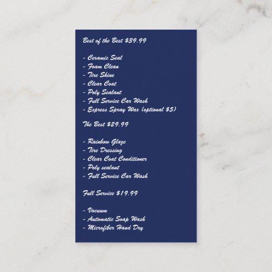 Logo Autowasserij Visitekaartje (Achterkant)