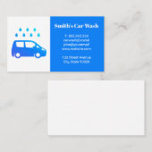 Logo Autowasserij Visitekaartje (Voorkant / Achterkant)