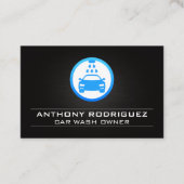 Logo Autowasserij | Water Spuit Visitekaartje (Voorkant)