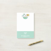 Logo Bakery Business Bread Recipe Post-it® Notes (Op bureau)