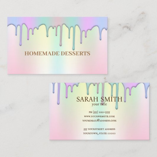 Logo bakkerij Chef, schattig Visitekaartje (Voorkant / Achterkant)