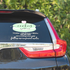 Logo Bakkerij Zakelijke Auto Sticker Macaroonkoekj