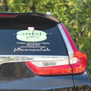 Logo Bakkerij Zakelijke Auto Sticker Macaroonkoekj