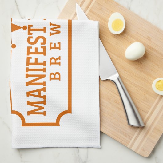 Logo balkstof theedoek (Quarter Fold)