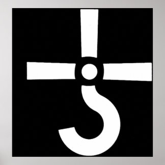 logo band rock blue oester cult 90art poster