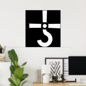 logo band rock blue oester cult 90art poster (Thuiskantoor)