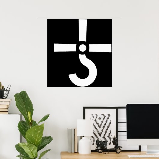 logo band rock blue oester cult 90art poster (Thuiskantoor)