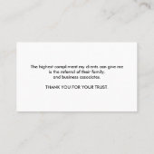 LOGO Bandbouwvakman Aanbevelingskaartje (Achterkant)