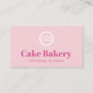 Logo Banketbakker Pastry Chef Bakkerij I Roze Visitekaartje