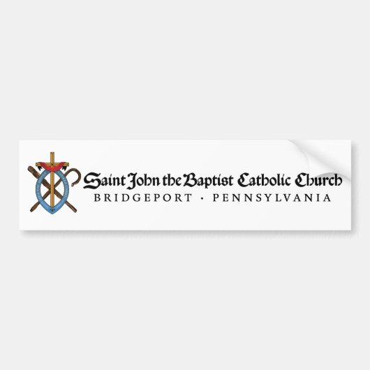 Logo-banner Bumpersticker (Voorkant)