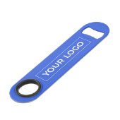 Logo Bar Restaurants Merkidentiteit Toevoegen Speed Flessenopener (Voorkant Gekanteld)