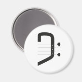 logo bas clef & gitaar magneet (Voorkant / Achterkant)