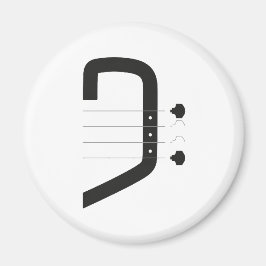 logo bas clef & gitaar magneet