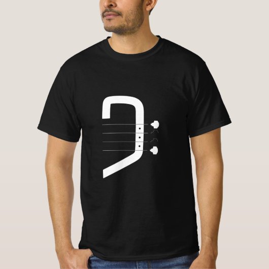 logo bas clef & gitaar t-shirt (Voorkant)