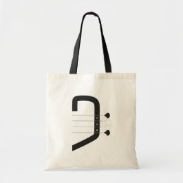logo bas clef & gitaar tote bag