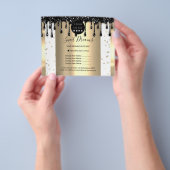 Logo Beauty Makeup Nails - Prijslijst Draagt Lux Flyer (Hand)