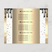 Logo Beauty Makeup Nails - Prijslijst Draagt Lux Flyer (Achterkant)