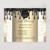 Logo Beauty Makeup Nails - Prijslijst Draagt Lux Flyer (Voorkant)