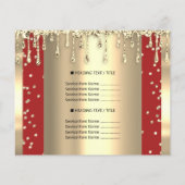 Logo Beauty Makeup Nails - Prijslijst Ggoldden Dri Flyer (Achterkant)