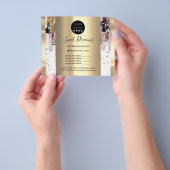 Logo Beauty Makeup Nails - Prijslijstschijven Flyer (Hand)