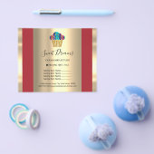 Logo Beauty Salon Sweet Bakery Price List Red Flyer (Enkel)